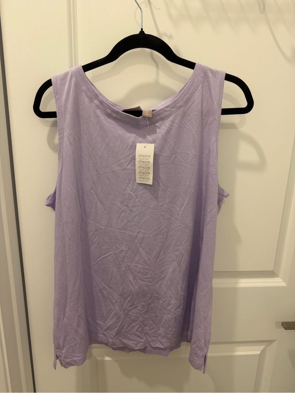 Chico's Soft Lavender Scoop Neck Tank
